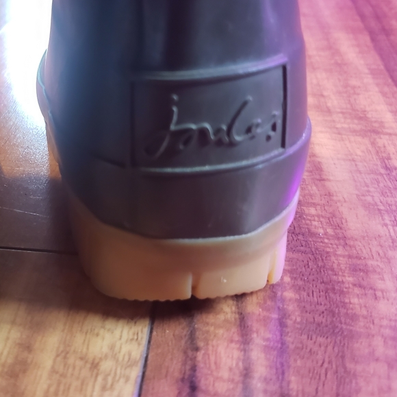 Green Joules unisex rainboots winter boots furry trim girls boys 10T waterproof - Picture 7 of 10